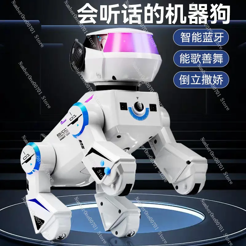 AI Intelligent Programming Remote Control Robot Dog Music Stunts Dancing with Bluetooth Connection Mechanical Dog Electronic Pet
AI Intelligent Programming Remote Control Robot Dog Music Stunts Dancing with Bluetooth Connection Mechanical Dog Electronic Pet