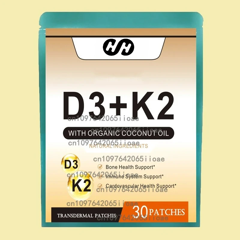 30 пластырей с витамином K2 + D3, транпьютерные пластыри, содержит комплекс витамина D и K Премиум-биотина и фолигированную кислоту
30 пластырей с витамином K2 + D3, транпьютерные пластыри, содержит комплекс витамина D и K Премиум-биотина и фолигированную кислоту