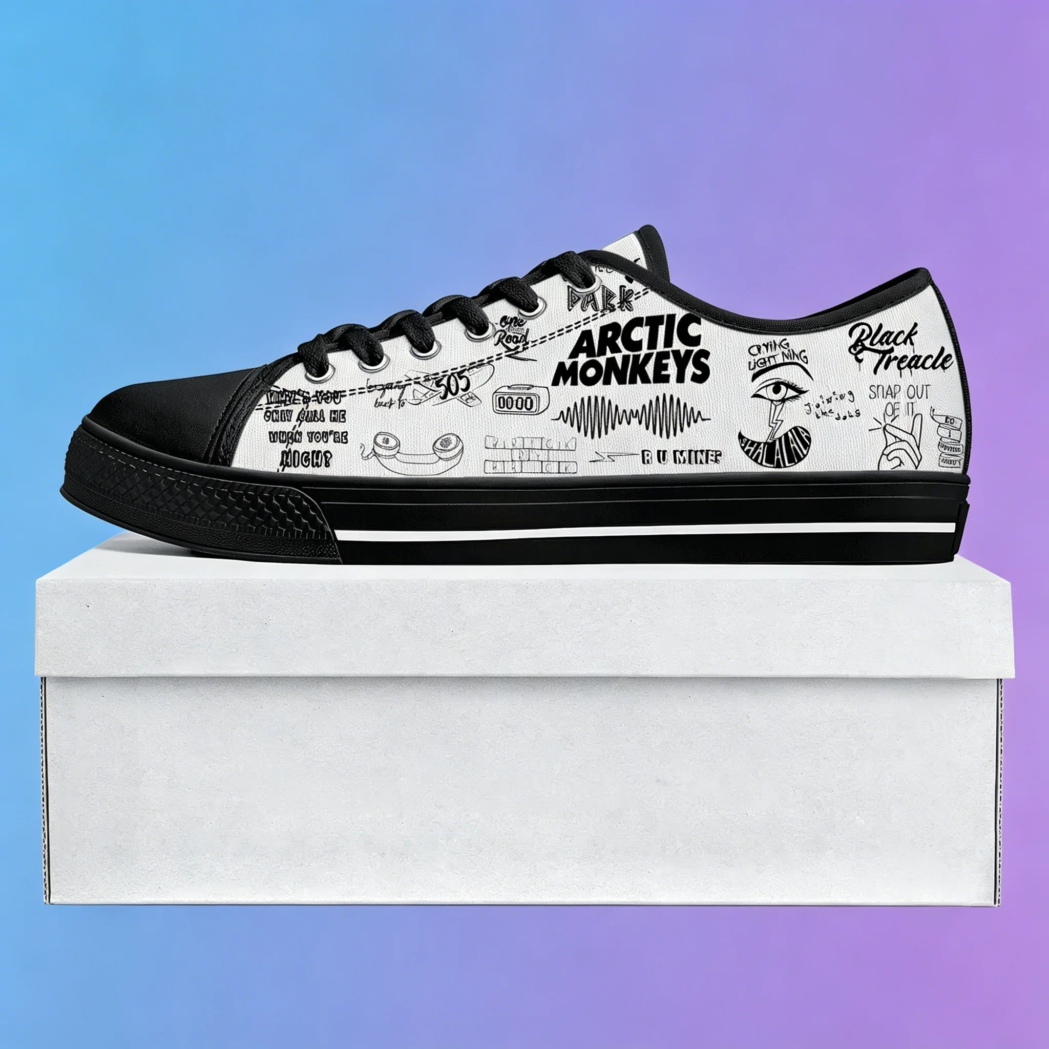 Arctic Monkeys Music Album Print Sneakers Low Top Casual Walking Shoes Breathable Lightweight Skate Shoes For Fans
Arctic Monkeys Music Album Print Sneakers Low Top Casual Walking Shoes Breathable Lightweight Skate Shoes For Fans
