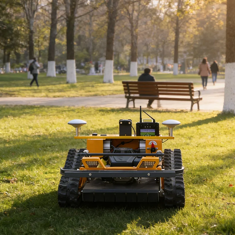 Customized remote-controlled lawn mower, tracked all-terrain, zero-rotation grass crushing and land clearing machine
Customized remote-controlled lawn mower, tracked all-terrain, zero-rotation grass crushing and land clearing machine