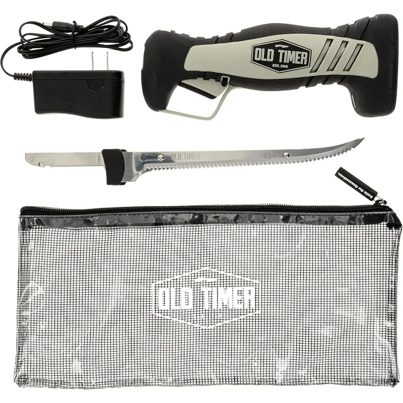 Li-Ion Cordless and 110V Electric Fillet Knives with 8in Fully Serrated , Trigger Lock, and Self Draining Carry Case
Li-Ion Cordless and 110V Electric Fillet Knives with 8in Fully Serrated , Trigger Lock, and Self Draining Carry Case