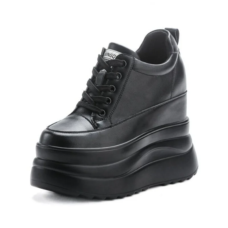 Маленькие белые туфли на платформе из натуральной кожи 13 см, женские осенние новые дышащие спортивные туфли для миниатюрной толстой подошвы 
Маленькие белые туфли на платформе из натуральной кожи 13 см, женские осенние новые дышащие спортивные туфли для миниатюрной толстой подошвы