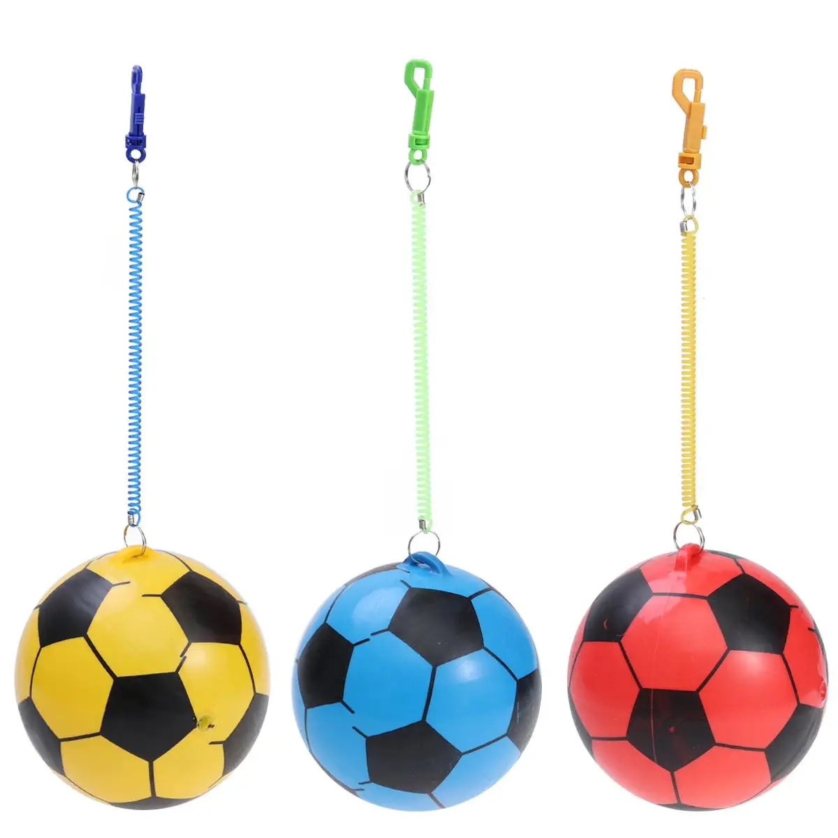 3pcs Plastic Air Filled Pit Football Bouncy Balls with Chains for Toddlers and Kids Playing and Training (Random Color)
3pcs Plastic Air Filled Pit Football Bouncy Balls with Chains for Toddlers and Kids Playing and Training (Random Color)