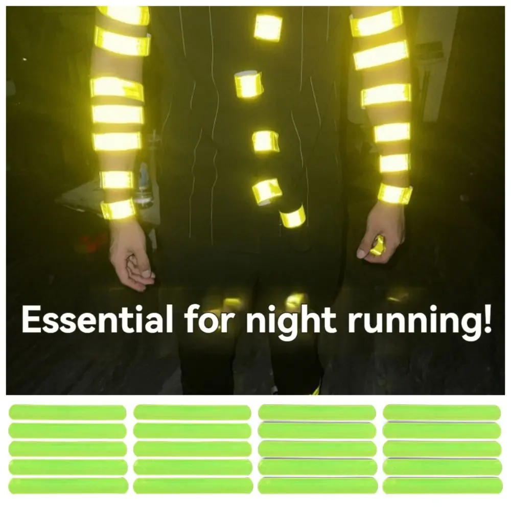 20Pcs Warning Reflective Safety Wrist Strap 22/30cm Visibility Reflective Slap Bracelet Funny Creative Ankle Leg Strap
20Pcs Warning Reflective Safety Wrist Strap 22/30cm Visibility Reflective Slap Bracelet Funny Creative Ankle Leg Strap