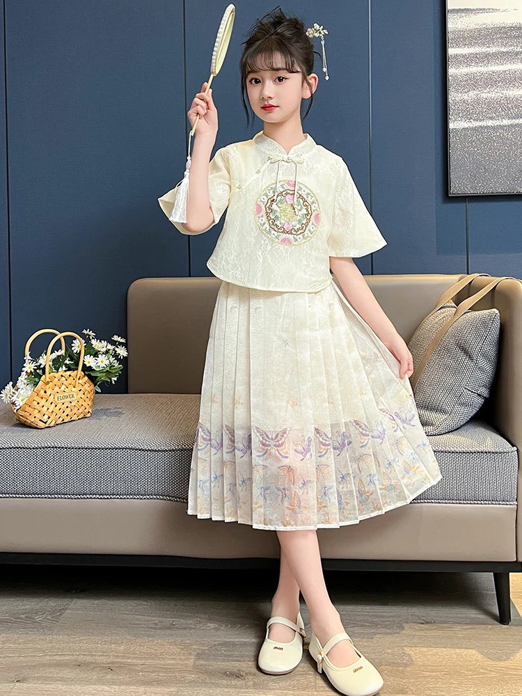 Summer New Sle Girls Hanfu Dr Set Middle School Student Wind Tailed Skirt Traditional Chinese Clothing Women's Fas...
Summer New Sle Girls Hanfu Dr Set Middle School Student Wind Tailed Skirt Traditional Chinese Clothing Women's Fas...