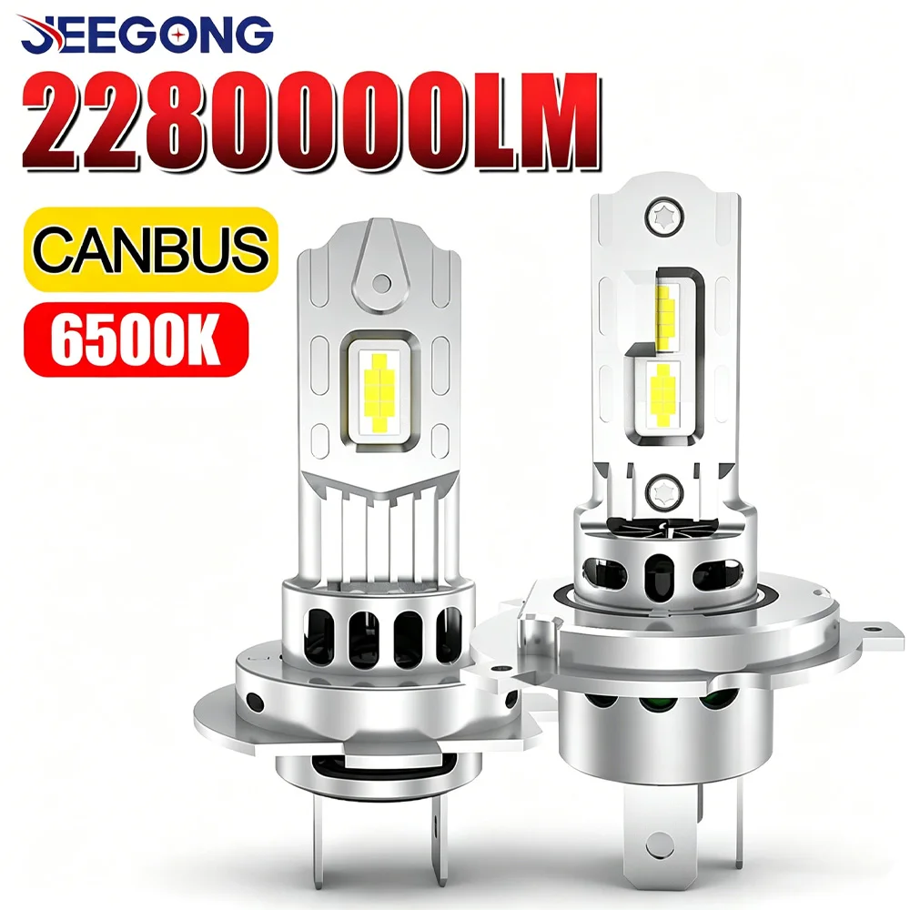 H7 H4 LED Headlight 2280000LM Super Bright Spotlight Led Fog Light With Fan Cooling Automobile Light 6500K High Power Headlamp
H7 H4 LED Headlight 2280000LM Super Bright Spotlight Led Fog Light With Fan Cooling Automobile Light 6500K High Power Headlamp