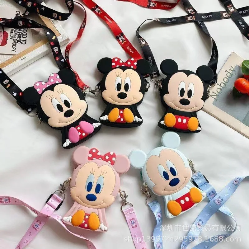 New Anime Mickey Mouse Silicone Crossbody Bag Kawaii Minnie Coin Purse Cartoon Children Shoulder Bag Girl Gifts
New Anime Mickey Mouse Silicone Crossbody Bag Kawaii Minnie Coin Purse Cartoon Children Shoulder Bag Girl Gifts