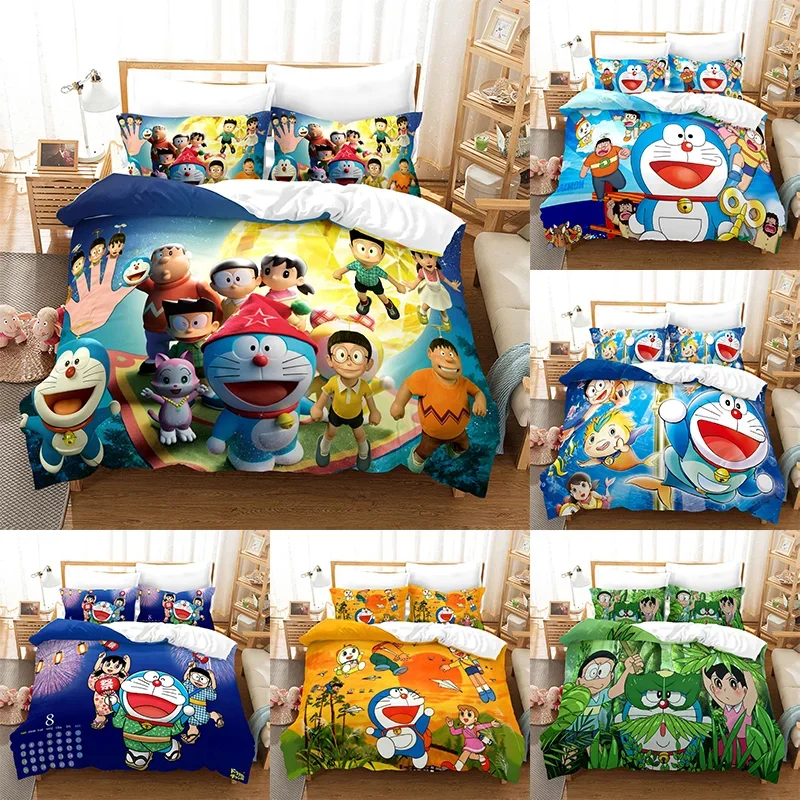 Комплект постельного белья с рисунком Аниме Doraemon, простыни для студентов, пододеяльник, наволочка, симпатичное постельное белье для мальчиков и девочек, постельное белье с рисунком из мультфильма, покрывало 
Комплект постельного белья с рисунком Аниме Doraemon, простыни для студентов, пододеяльник, наволочка, симпатичное постельное белье для мальчиков и девочек, постельное белье с рисунком из мультфильма, покрывало