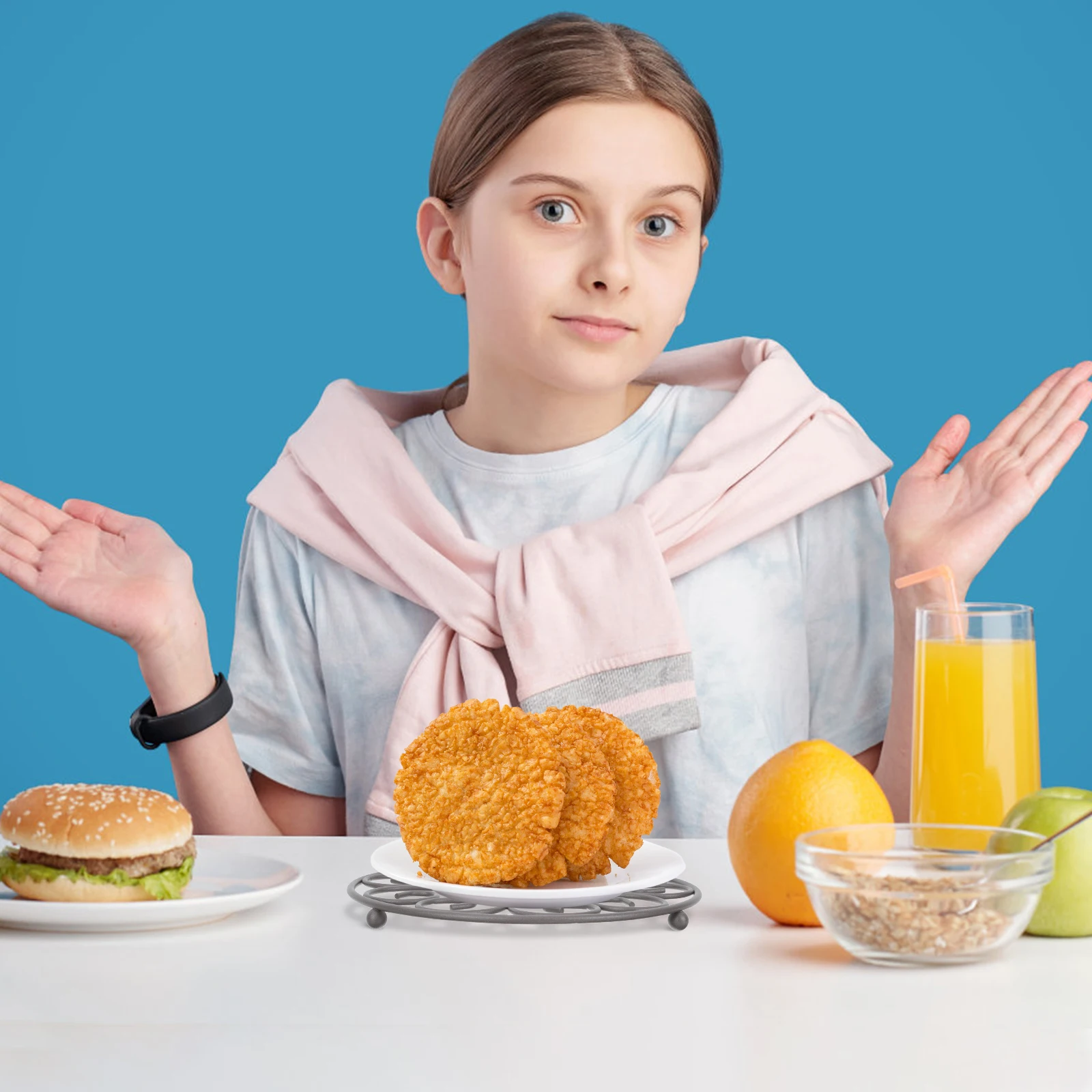 Heat-Proof Iron Pot Mat Hollow-Out Decorative Placemat for Dining Table Kitchen Hot Pads Anti-Scalding Trivets for Hot Dishes
Heat-Proof Iron Pot Mat Hollow-Out Decorative Placemat for Dining Table Kitchen Hot Pads Anti-Scalding Trivets for Hot Dishes