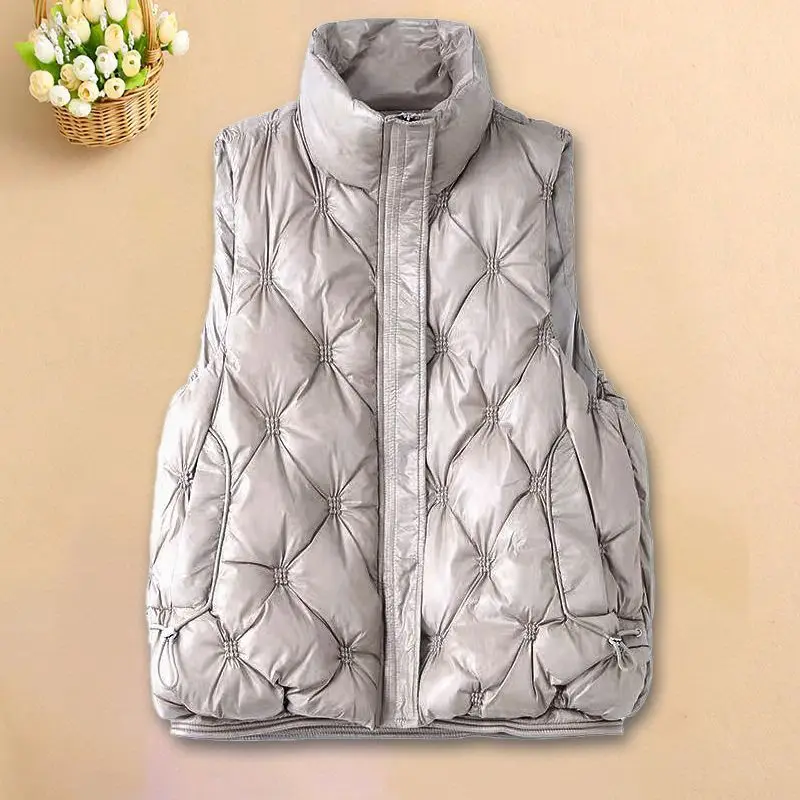 Модный пуховый хлопковый жилет толщиной мм, женские парки, осень-зима, новое пальто без рукавов, женский корейский жилет с воротником-стойкой, топ 
Модный пуховый хлопковый жилет толщиной мм, женские парки, осень-зима, новое пальто без рукавов, женский корейский жилет с воротником-стойкой, топ