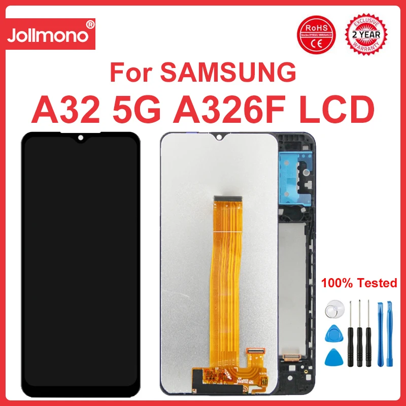A32 5G Display Screen Replacement, for Samsung Galaxy A32 5G A326 A326U Lcd Display Touch Screen Digitzer Assembly With Frame
A32 5G Display Screen Replacement, for Samsung Galaxy A32 5G A326 A326U Lcd Display Touch Screen Digitzer Assembly With Frame