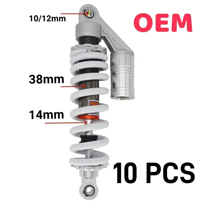 Good Price Motorcycle Rear Shock Absorber Customized Size 260~400mm Nitrogen Upside Down Rear Suspension Parts ATV UTV
Good Price Motorcycle Rear Shock Absorber Customized Size 260~400mm Nitrogen Upside Down Rear Suspension Parts ATV UTV