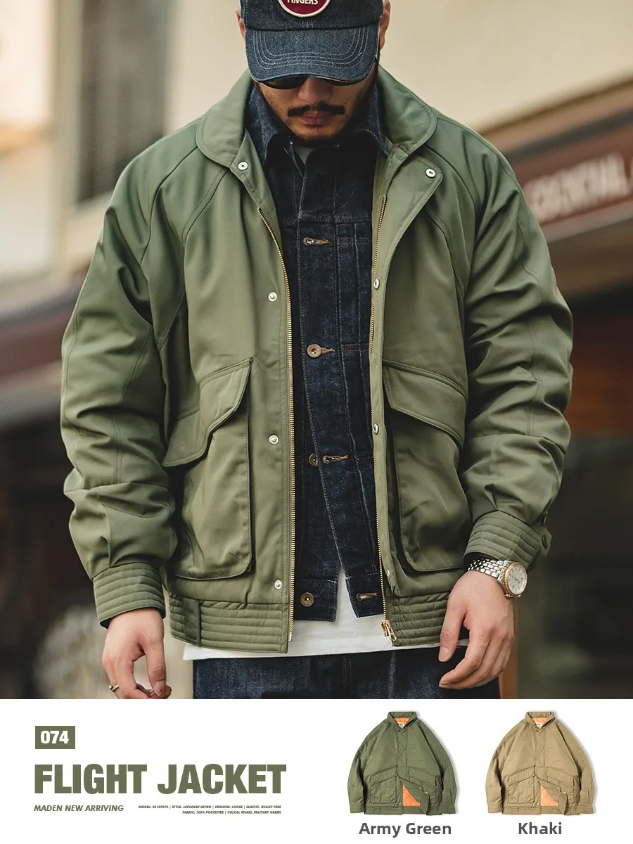 Maden Thiened Pilot Jaet Men's Warm Cotton Coat Turn-down Collar Military een Workwear American Retro Winter Outerwear
Maden Thiened Pilot Jaet Men's Warm Cotton Coat Turn-down Collar Military een Workwear American Retro Winter Outerwear