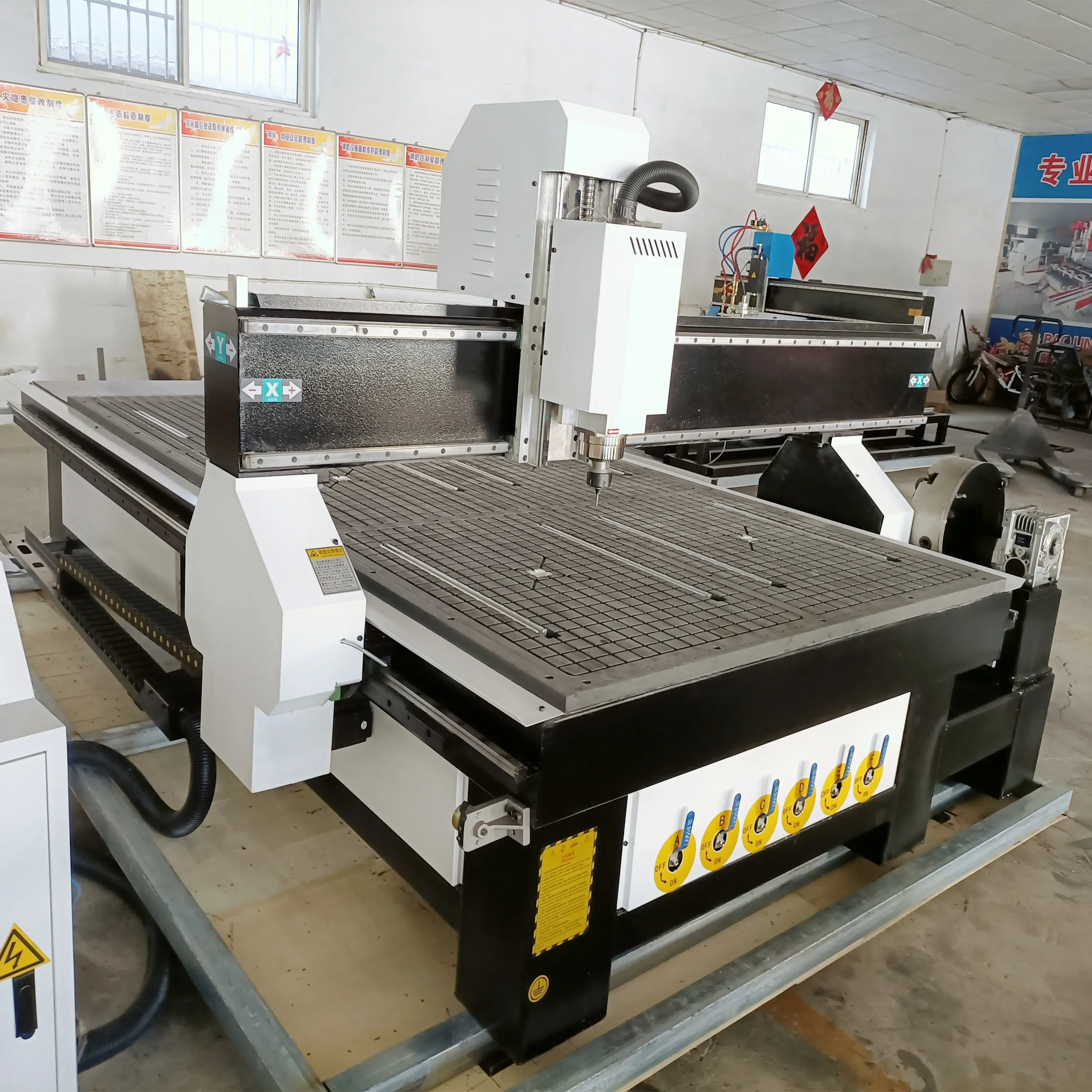 Newer User CNC 1325 Pro With Rotary Lathe 4 Axis CNC Machine DSP Offline Controller 3 Axis CNC Milling Machine Wood Router
Newer User CNC 1325 Pro With Rotary Lathe 4 Axis CNC Machine DSP Offline Controller 3 Axis CNC Milling Machine Wood Router