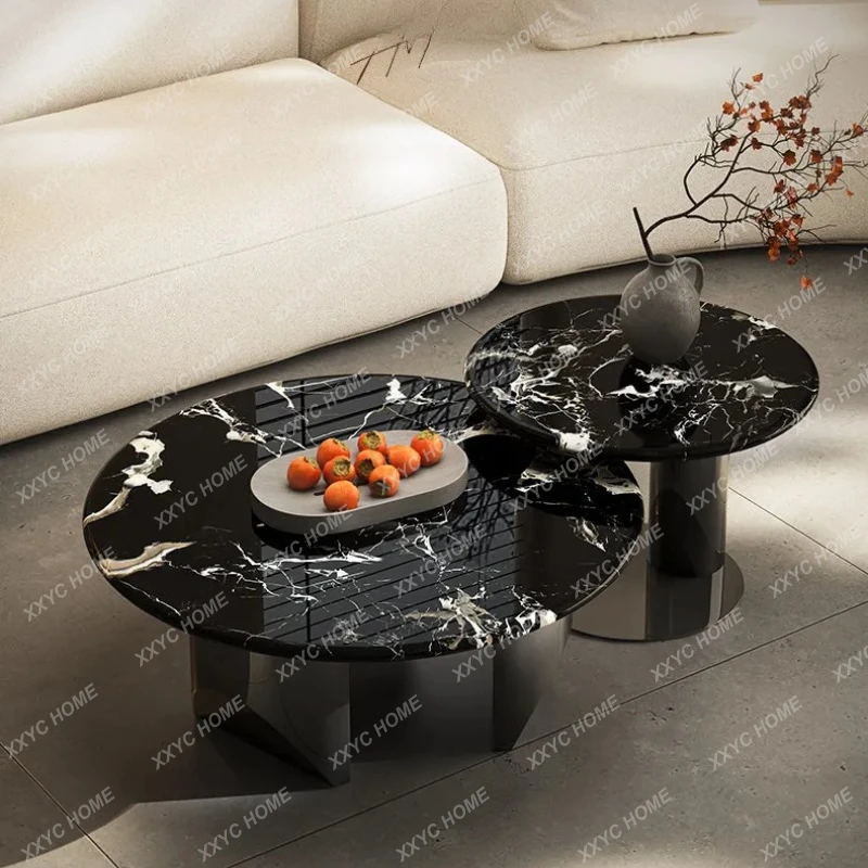 Q High-end natural luxury stone living room household round coffee table combination
Q High-end natural luxury stone living room household round coffee table combination