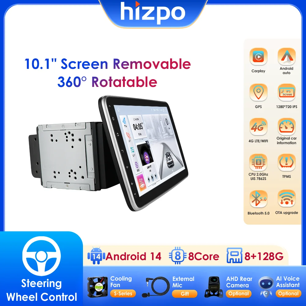 Octa Core 2din 10.1" Universal Car Radio GPS Multimedia Video Player Smart Systems 4G Wifi Support Wireless Carplay Android Auto
Octa Core 2din 10.1" Universal Car Radio GPS Multimedia Video Player Smart Systems 4G Wifi Support Wireless Carplay Android Auto