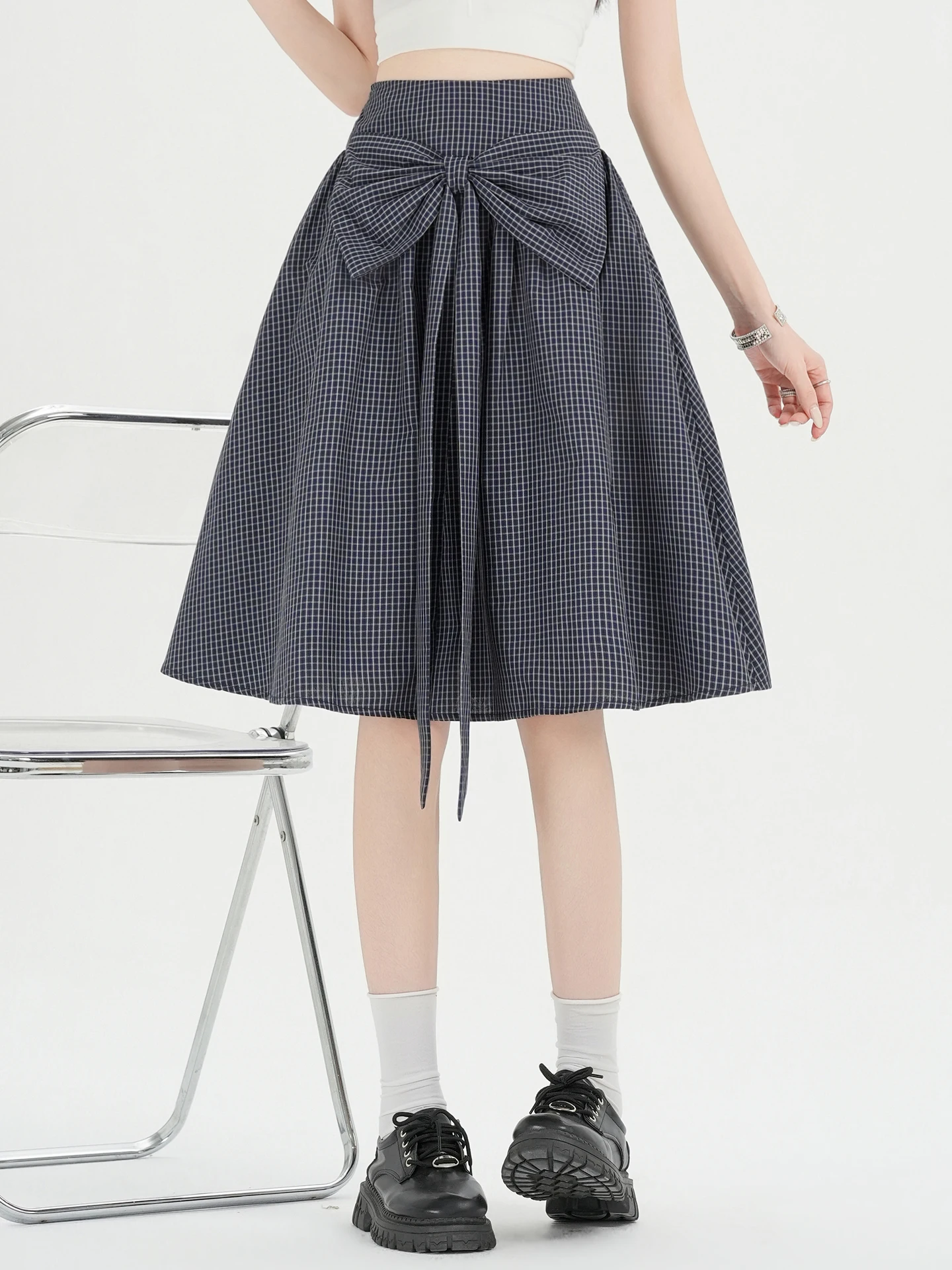 Loose A-Line Plaid Skirt Women's Summer 2026 New Style Knot High Waist Comfortable Soft Korean Style Skirt
Loose A-Line Plaid Skirt Women's Summer 2026 New Style Knot High Waist Comfortable Soft Korean Style Skirt