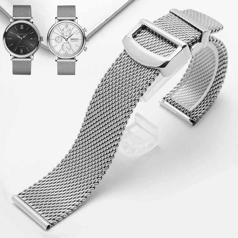 High Quality Milan Mesh Stainless Steel Bracelet for IWC IW356505 IW356506 IW391009 Watch strap mens luxury 20mm 22mm watchband
High Quality Milan Mesh Stainless Steel Bracelet for IWC IW356505 IW356506 IW391009 Watch strap mens luxury 20mm 22mm watchband
