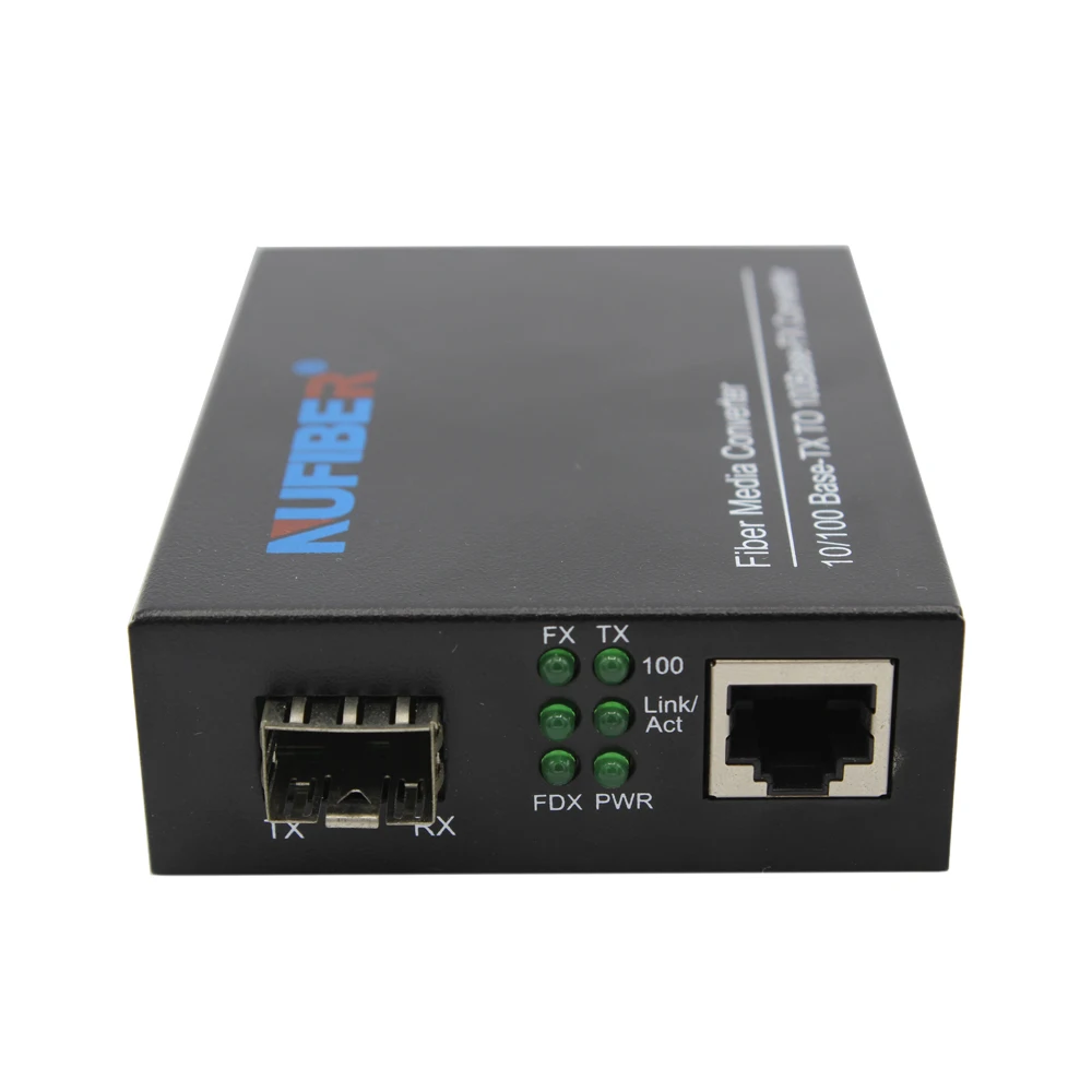 10/100M SFP Fiber Media Converter 10/100Base-TX to 100Base-FX SFP Slot Enterprise Switches Without SFP Module
10/100M SFP Fiber Media Converter 10/100Base-TX to 100Base-FX SFP Slot Enterprise Switches Without SFP Module