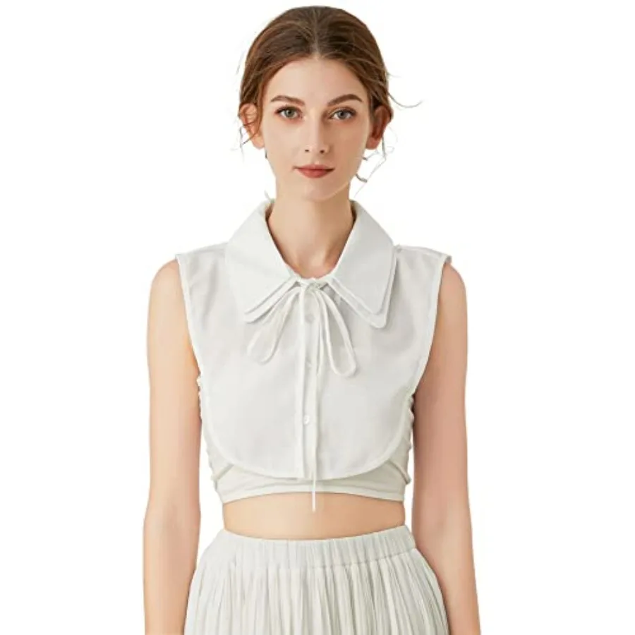 Womens Dickey Collars, Half-Shirt Insert Faux Collar, Detachable Fake Collars
Womens Dickey Collars, Half-Shirt Insert Faux Collar, Detachable Fake Collars