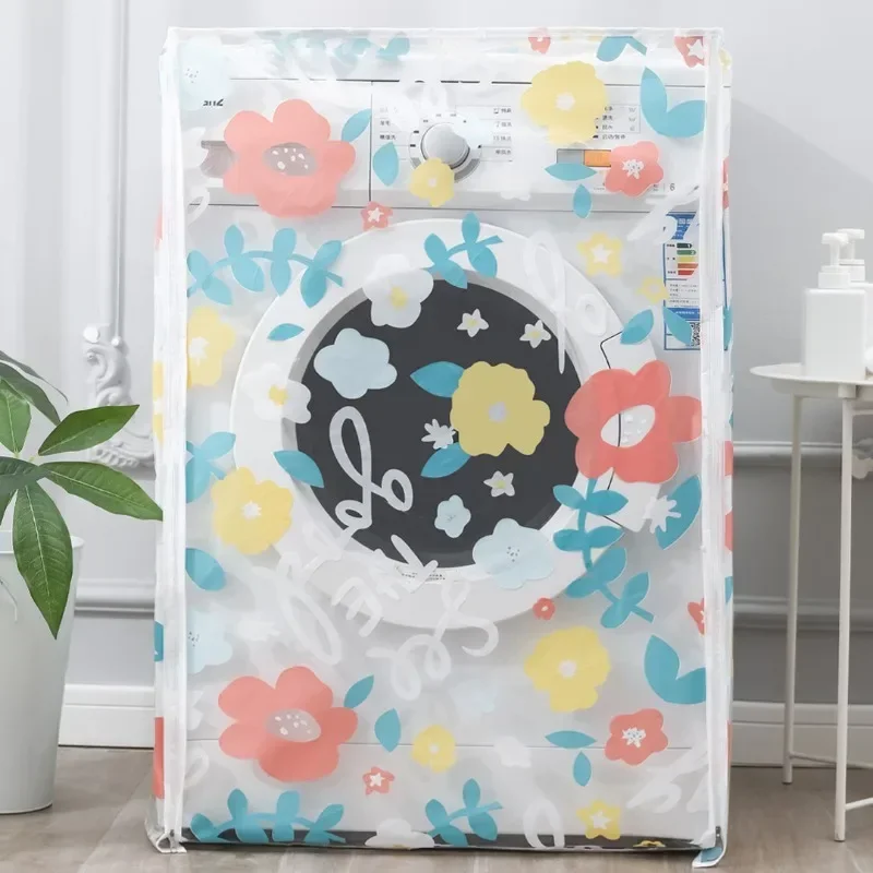 PEVA high transparency printing waterproof washing machine dust cover household washing machine flip drum dust cover
PEVA high transparency printing waterproof washing machine dust cover household washing machine flip drum dust cover