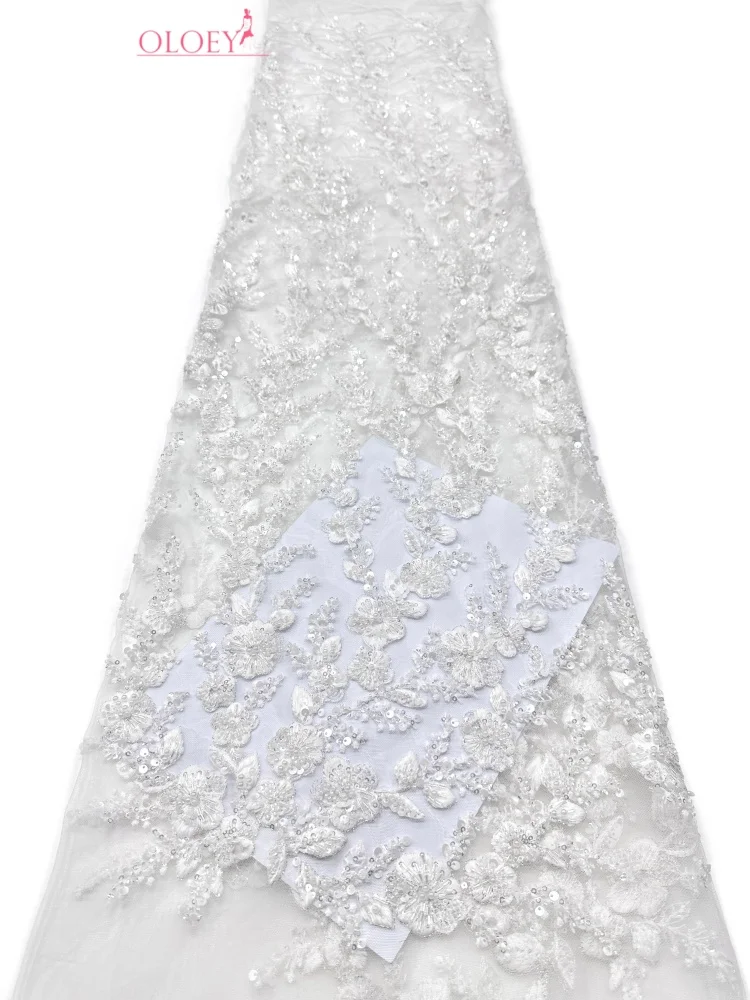 OLOEY Luxury African Nigerian Groom Sequin Beaded Lace Fabric 2026 French Gold Mesh Lace Fabric for Party Wedding Dress Sewing
OLOEY Luxury African Nigerian Groom Sequin Beaded Lace Fabric 2026 French Gold Mesh Lace Fabric for Party Wedding Dress Sewing
