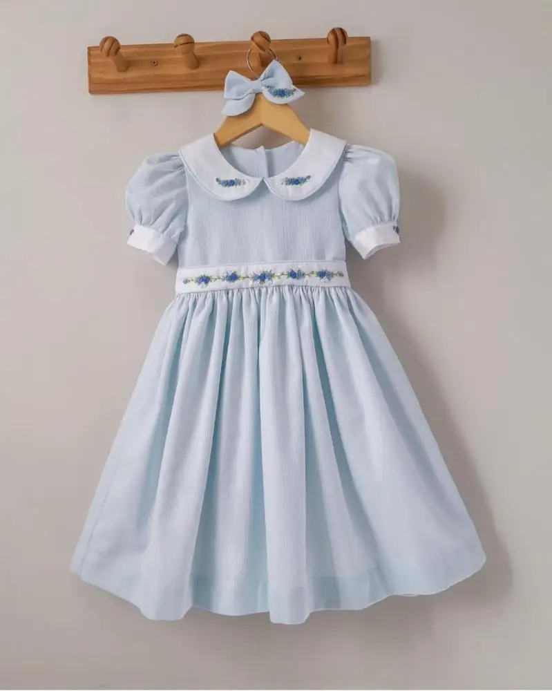 0-12Y Baby Girl Summer Flower Handmade Embroidery Blue Dress for Birthday Photography Party Holiday Casual Casual B1
0-12Y Baby Girl Summer Flower Handmade Embroidery Blue Dress for Birthday Photography Party Holiday Casual Casual B1