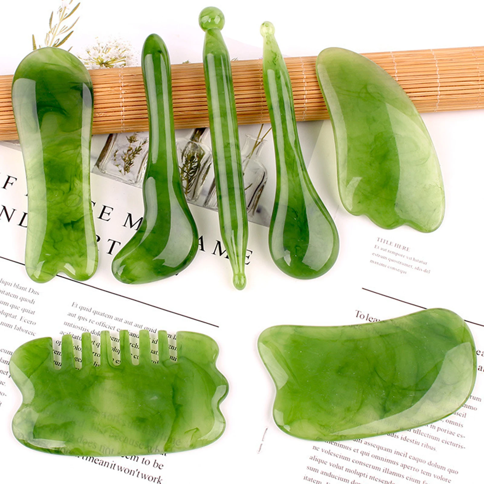 7pcs Resin Gua Sha Scraping Facial Massage Tools Kit SPA Scraping Massage Tool Be Used On The Chin Face Neck
7pcs Resin Gua Sha Scraping Facial Massage Tools Kit SPA Scraping Massage Tool Be Used On The Chin Face Neck