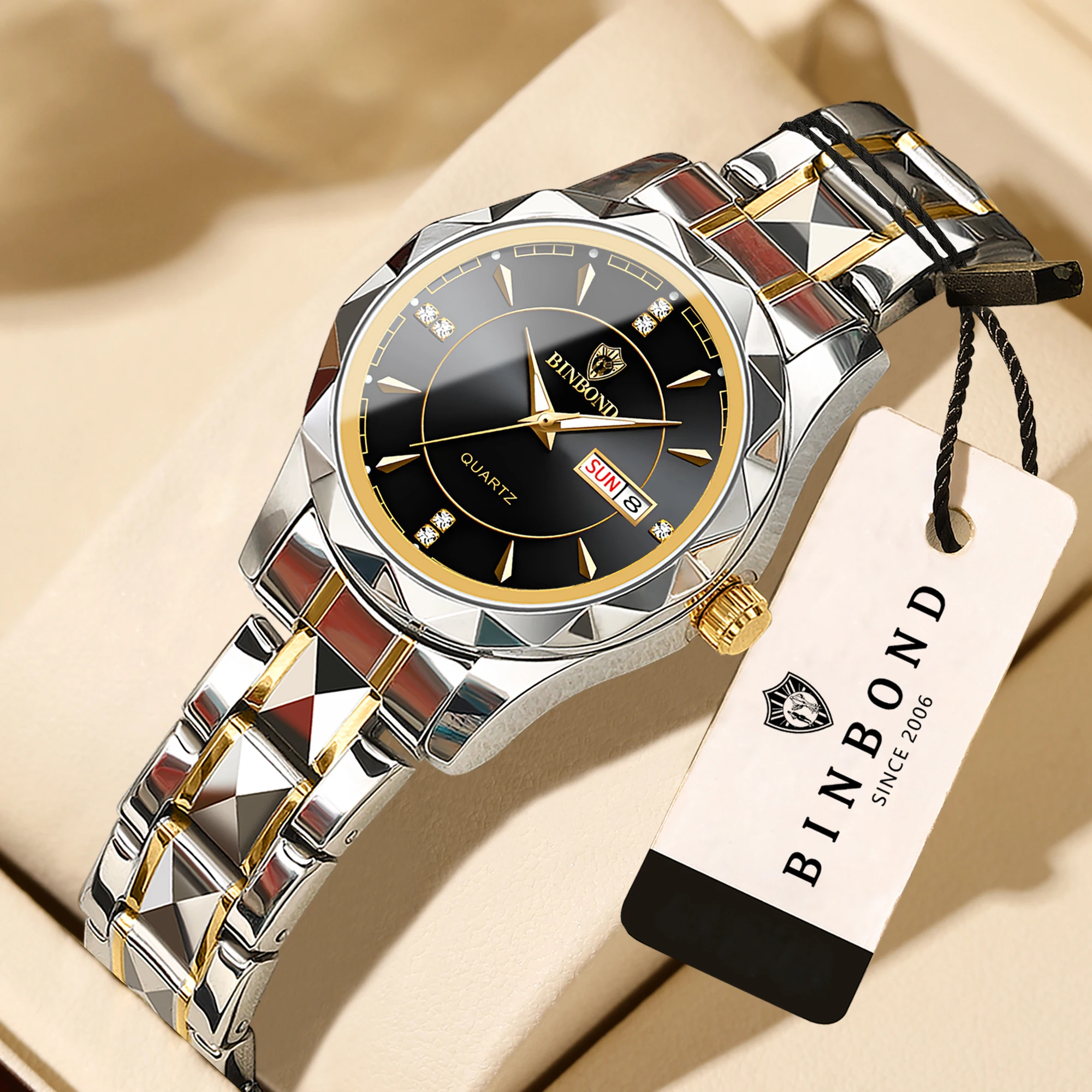 BINBOND Ladies Luxury Quartz Wristwatches For Women Luminous Waterproof Week Display Auto Date Casual Reloj Free Ship
BINBOND Ladies Luxury Quartz Wristwatches For Women Luminous Waterproof Week Display Auto Date Casual Reloj Free Ship