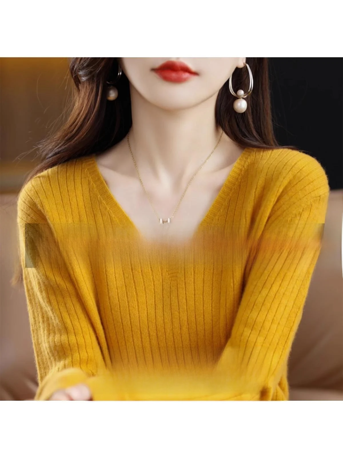 Ele V-Ne Knitted Sweater Women's Loose Long Sve Woolen Base irt Spring 2026 New Sle Comfortable Casual Knitwear
Ele V-Ne Knitted Sweater Women's Loose Long Sve Woolen Base irt Spring 2026 New Sle Comfortable Casual Knitwear