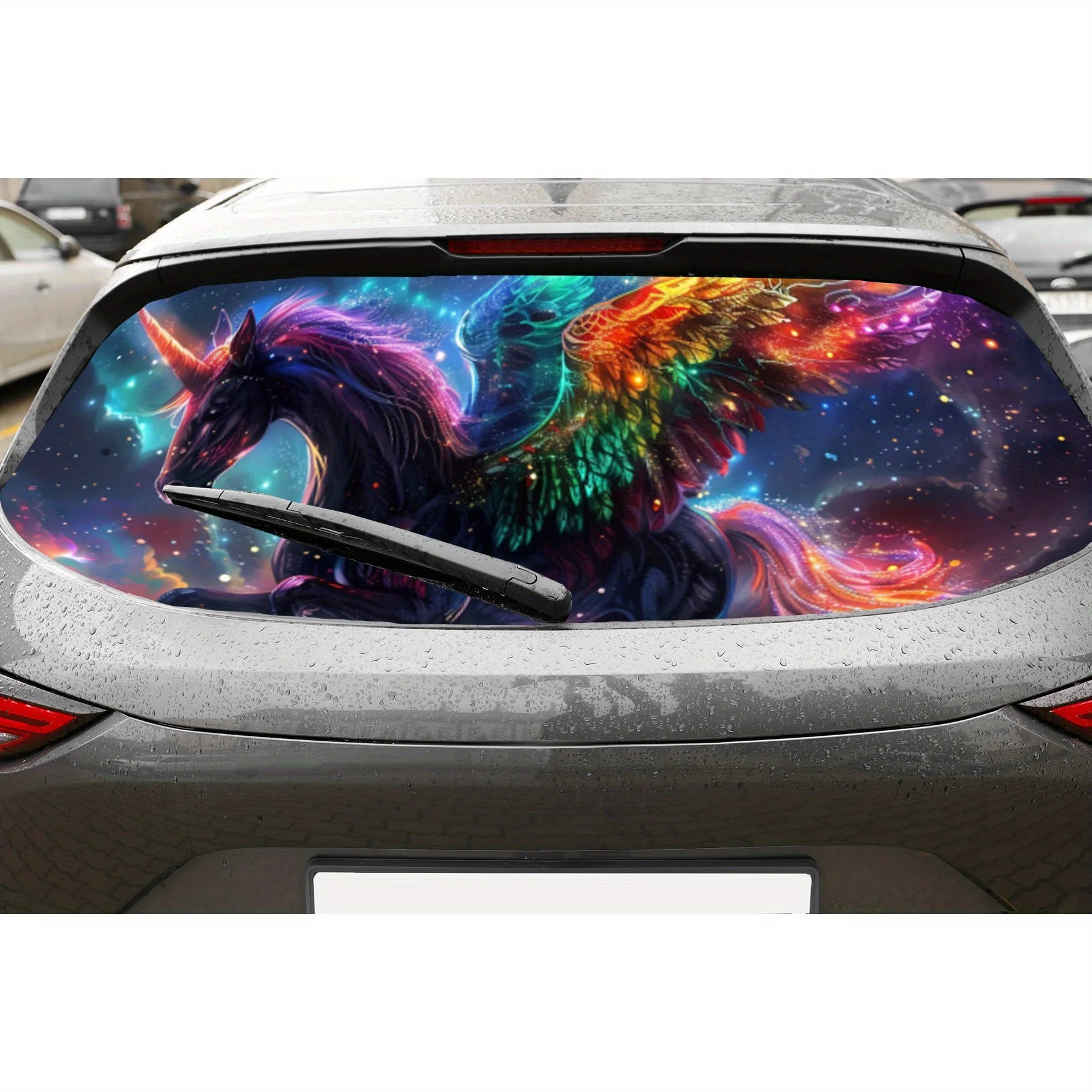 Dreamy Winged Unicorn PVC Perforated Car Vinyl Wraps, Privacy Enhancing Design for Rear Window, Car Rear Windshield Sticker for
Dreamy Winged Unicorn PVC Perforated Car Vinyl Wraps, Privacy Enhancing Design for Rear Window, Car Rear Windshield Sticker for