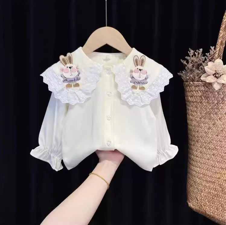 2025 Spring And Autumn Children's Cowboy Wide Leg Pants+Cartoon Rabbit Doll Shirt Two Piece Set
2025 Spring And Autumn Children's Cowboy Wide Leg Pants+Cartoon Rabbit Doll Shirt Two Piece Set