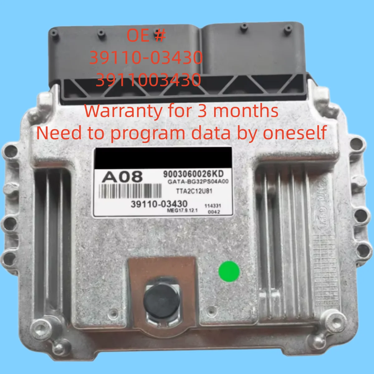 high quality 39110-03430 3911003430 Car Engine Computer Board ECU MEG17.9.12.1 Electronic Control Unit For KIA
high quality 39110-03430 3911003430 Car Engine Computer Board ECU MEG17.9.12.1 Electronic Control Unit For KIA