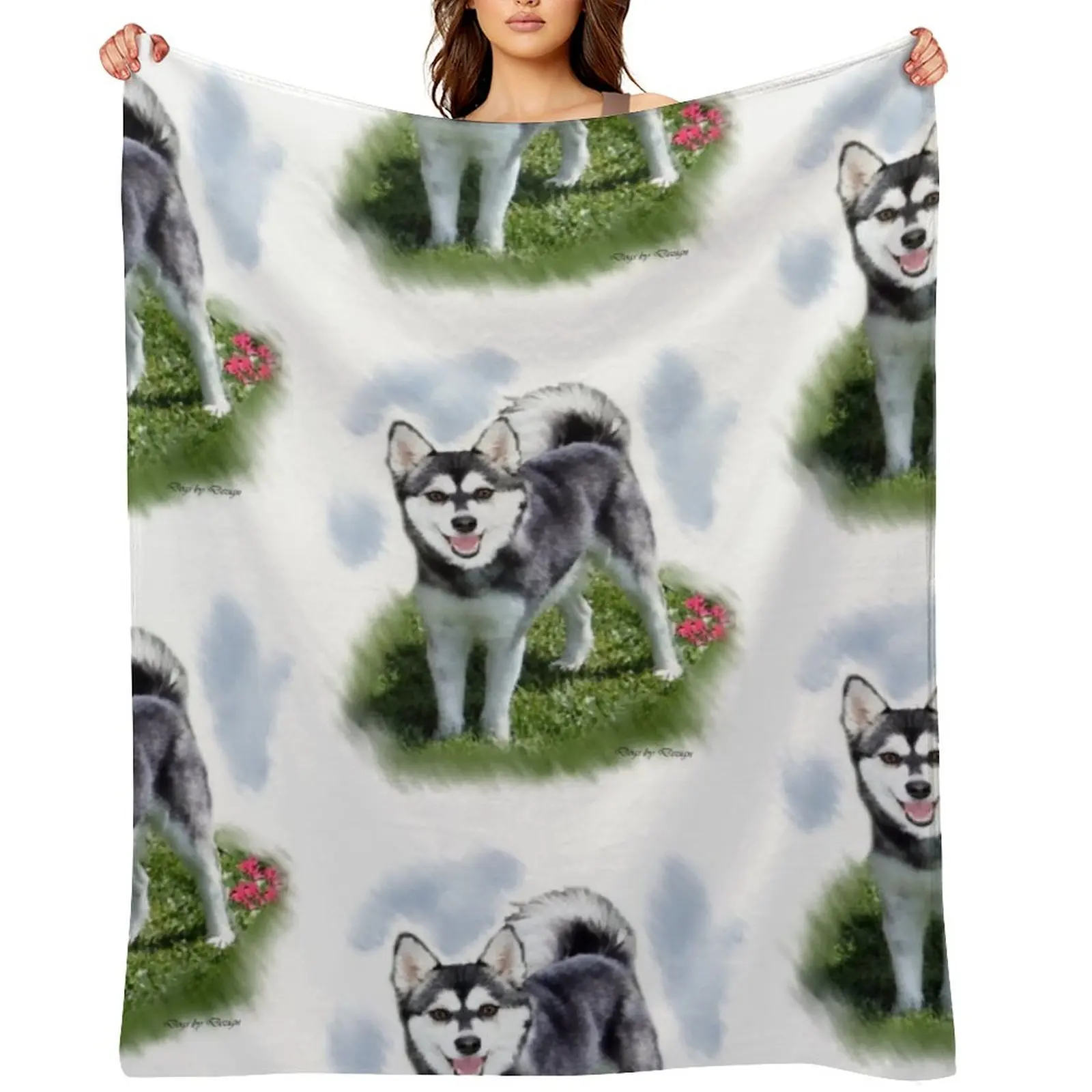 Alaskan Klee Kai Dog Lovers Art Throw Blanket for winter Cute Plaid Vintage Decorative Sofa Blankets
Alaskan Klee Kai Dog Lovers Art Throw Blanket for winter Cute Plaid Vintage Decorative Sofa Blankets