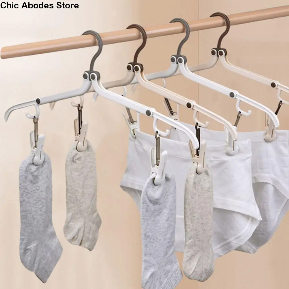 5Pcs Anti-slip Foldable Clothes Hanger Space Saving Windproof Clothes Drying Rack Plastic with 2 Clothespins Travel Hangers
5Pcs Anti-slip Foldable Clothes Hanger Space Saving Windproof Clothes Drying Rack Plastic with 2 Clothespins Travel Hangers
