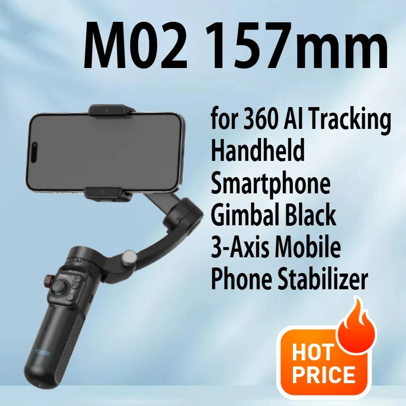 M02 stabilizer anti shake handheld gimbal three-axis tracking device detachable remote control fill light Ai camera
M02 stabilizer anti shake handheld gimbal three-axis tracking device detachable remote control fill light Ai camera