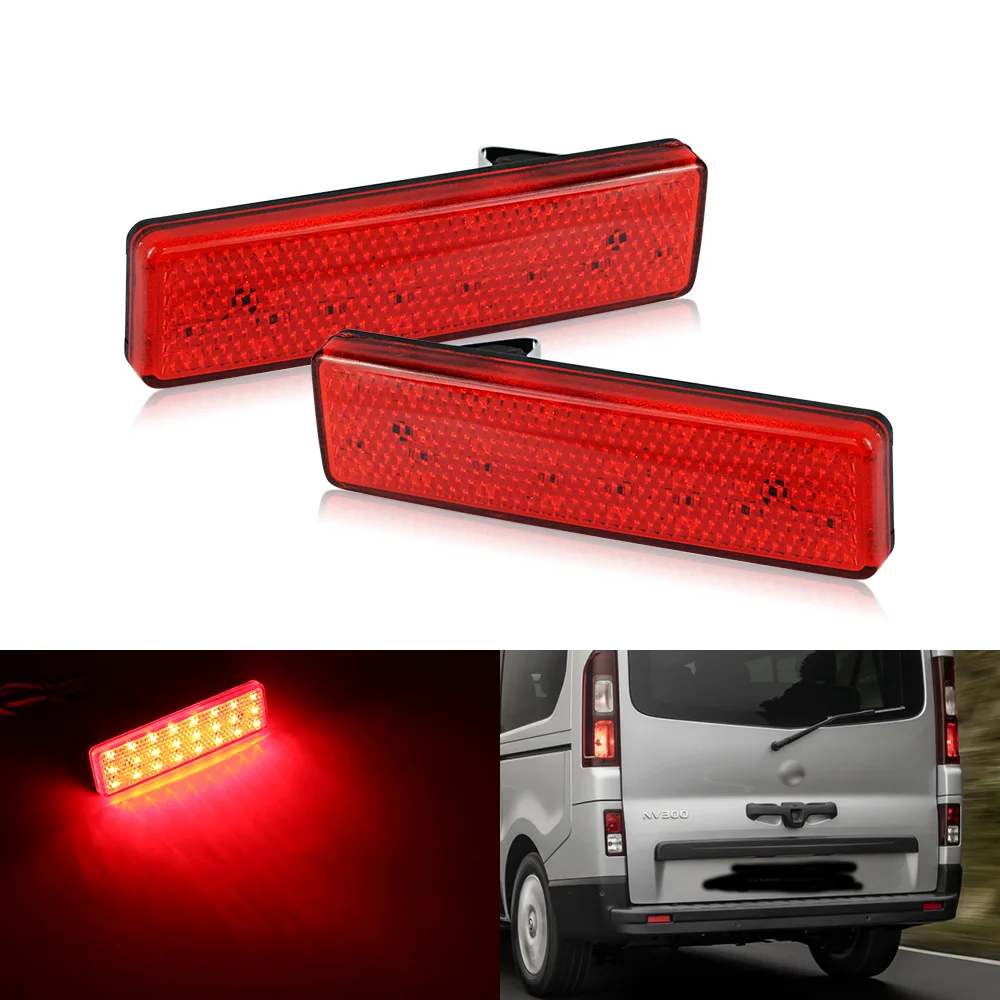 1 Pair For Nissan Primastar NV300 Opel Vauxhall Renault Master Trafic LED Rear Bumper Reflector Warning Brake Reversing Light
1 Pair For Nissan Primastar NV300 Opel Vauxhall Renault Master Trafic LED Rear Bumper Reflector Warning Brake Reversing Light