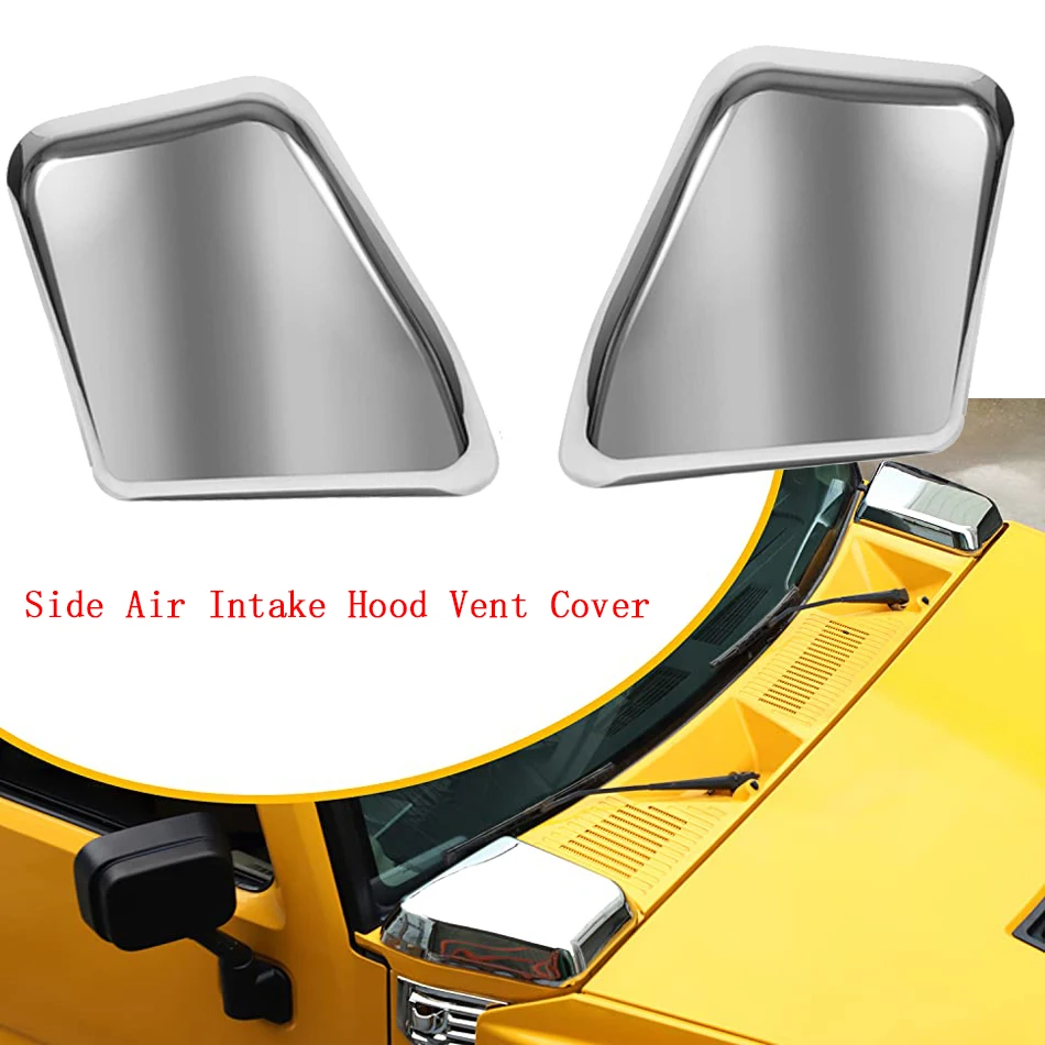 Ming Xing Side Air Intake Hood Vent Cover Chrome Bezel Exterior Accessories Compatible with Hummer H2 2003-2009
Ming Xing Side Air Intake Hood Vent Cover Chrome Bezel Exterior Accessories Compatible with Hummer H2 2003-2009