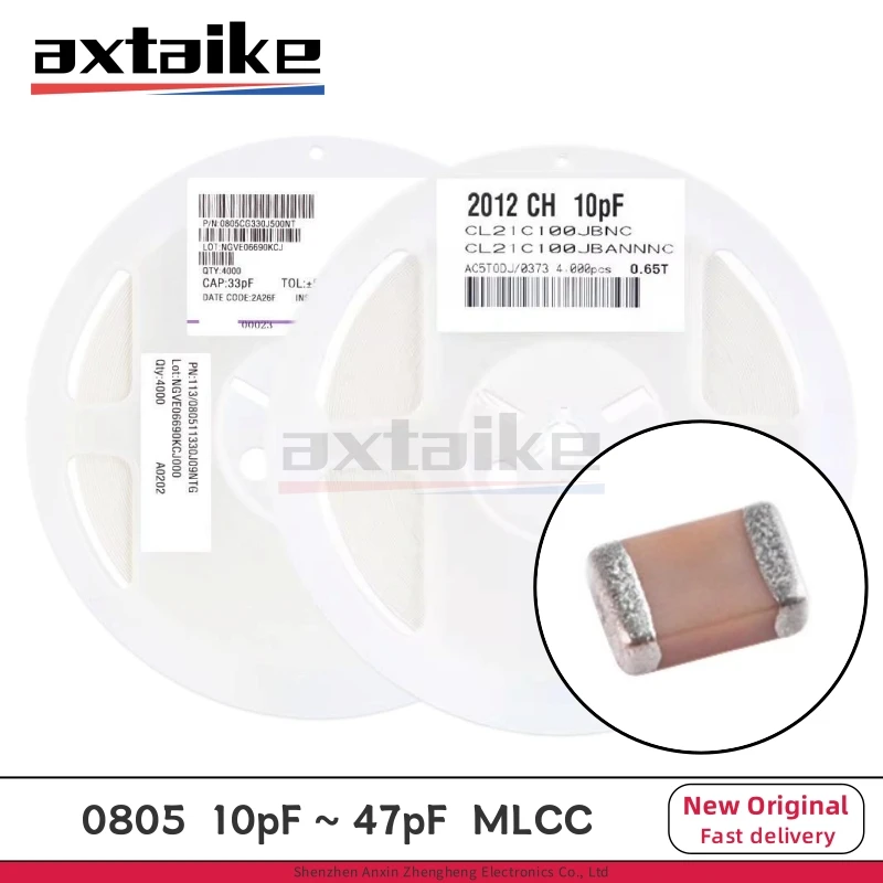 4000 шт. 0805 10pF 12pF 15pF 18pF 20pF 22pF 24pF 27pF 30pF 33pF 36pF 39pF 43pF 47pF 50V C0G 5% 2012 SMD керамический конденсатор MLCC
4000 шт. 0805 10pF 12pF 15pF 18pF 20pF 22pF 24pF 27pF 30pF 33pF 36pF 39pF 43pF 47pF 50V C0G 5% 2012 SMD керамический конденсатор MLCC