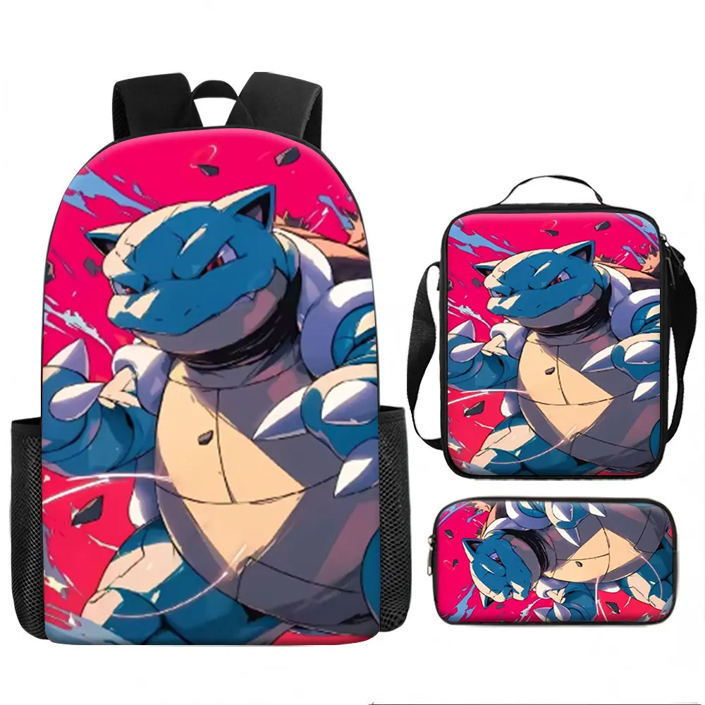 Kids Bag,Pokemon,Blastoise 3pcs Backpack Set Dynamic Sports Print Breathable Canvas School Bag for Kids Students
Kids Bag,Pokemon,Blastoise 3pcs Backpack Set Dynamic Sports Print Breathable Canvas School Bag for Kids Students