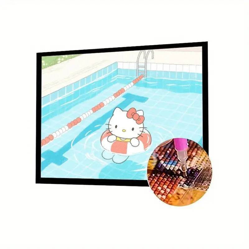1PC Hello Kitty Swimming Pool 5D Diamond Painting Kit - Full Drill DIY Rhinestone Embroidery Art Craft for Home Wall Decor, Cute
1PC Hello Kitty Swimming Pool 5D Diamond Painting Kit - Full Drill DIY Rhinestone Embroidery Art Craft for Home Wall Decor, Cute