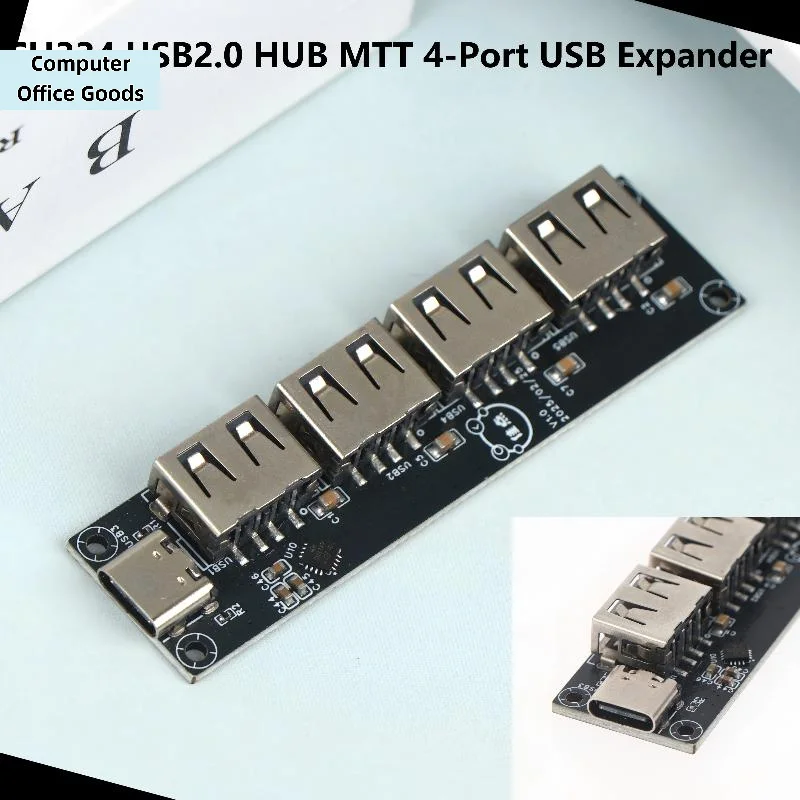 【CH334 USB 2.0 HUB 4 Port USB Expander MTT Multi Transaction Translator USB Splitter Module For DIY Electronics】
【CH334 USB 2.0 HUB 4 Port USB Expander MTT Multi Transaction Translator USB Splitter Module For DIY Electronics】