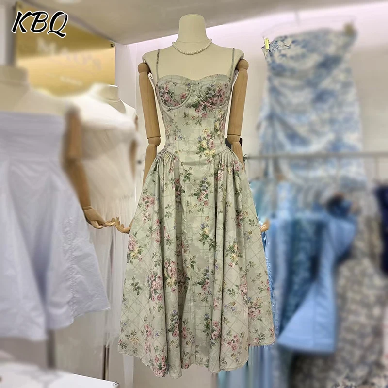 KBQ Hit Color Printing Elegant A Line Dresses for Women Square Collar Sleeveless High Waist Temperament Dress Female Fashion New
KBQ Hit Color Printing Elegant A Line Dresses for Women Square Collar Sleeveless High Waist Temperament Dress Female Fashion New