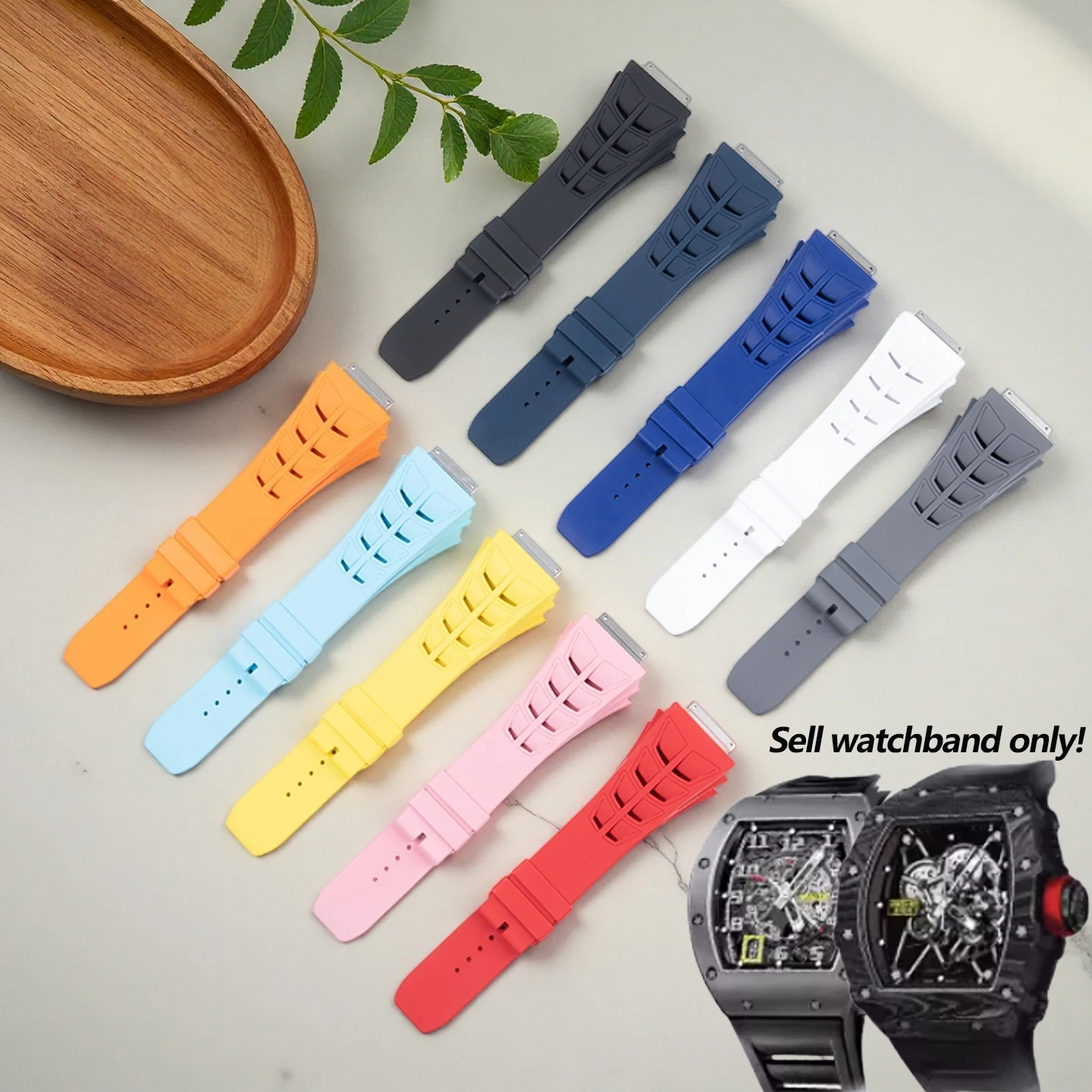 Men's FKM Rubber Watchband For Richard Mille RM030 RM055 RM35-01 RM35-02 RM35-03 Fluororubber Strap folding buckle bracelet
Men's FKM Rubber Watchband For Richard Mille RM030 RM055 RM35-01 RM35-02 RM35-03 Fluororubber Strap folding buckle bracelet