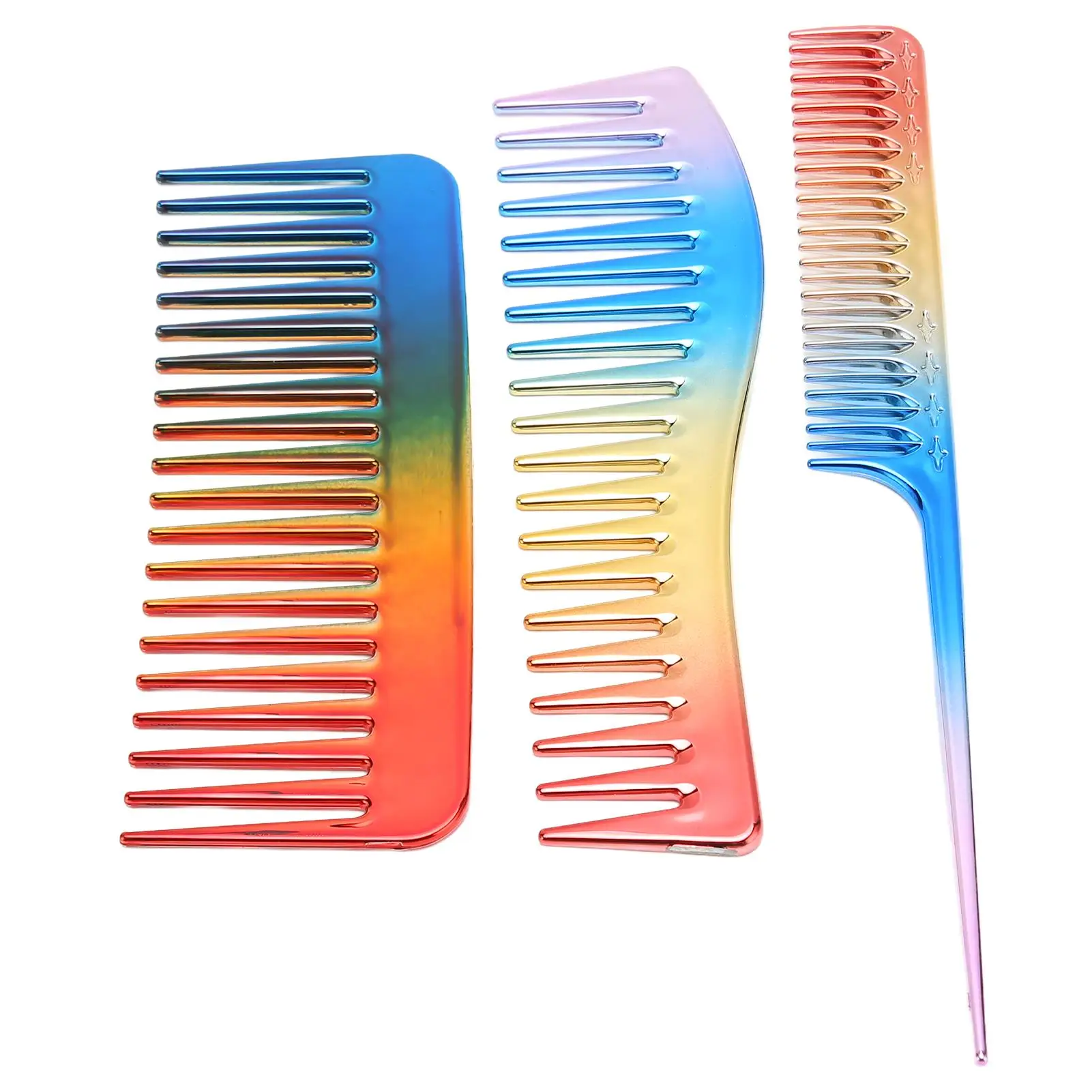 3-Piece Hair Comb Set for household , Salon, Barber - Electroplated Styling Combs
3-Piece Hair Comb Set for household , Salon, Barber - Electroplated Styling Combs