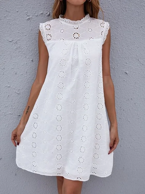 Summer White Lace Dress Women Fashion Beach Hollow Out Sleeveless A Line Dresses 2025 Elegant And Sweet Style Short Dress Gril
Summer White Lace Dress Women Fashion Beach Hollow Out Sleeveless A Line Dresses 2025 Elegant And Sweet Style Short Dress Gril