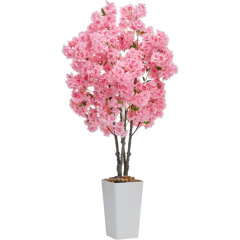 Cherry Blossom Tree 5FT Tall Pink Fake Sakura Flowers Tree, Fake Plants Indoor Decor for Spring Living Room Home
Cherry Blossom Tree 5FT Tall Pink Fake Sakura Flowers Tree, Fake Plants Indoor Decor for Spring Living Room Home