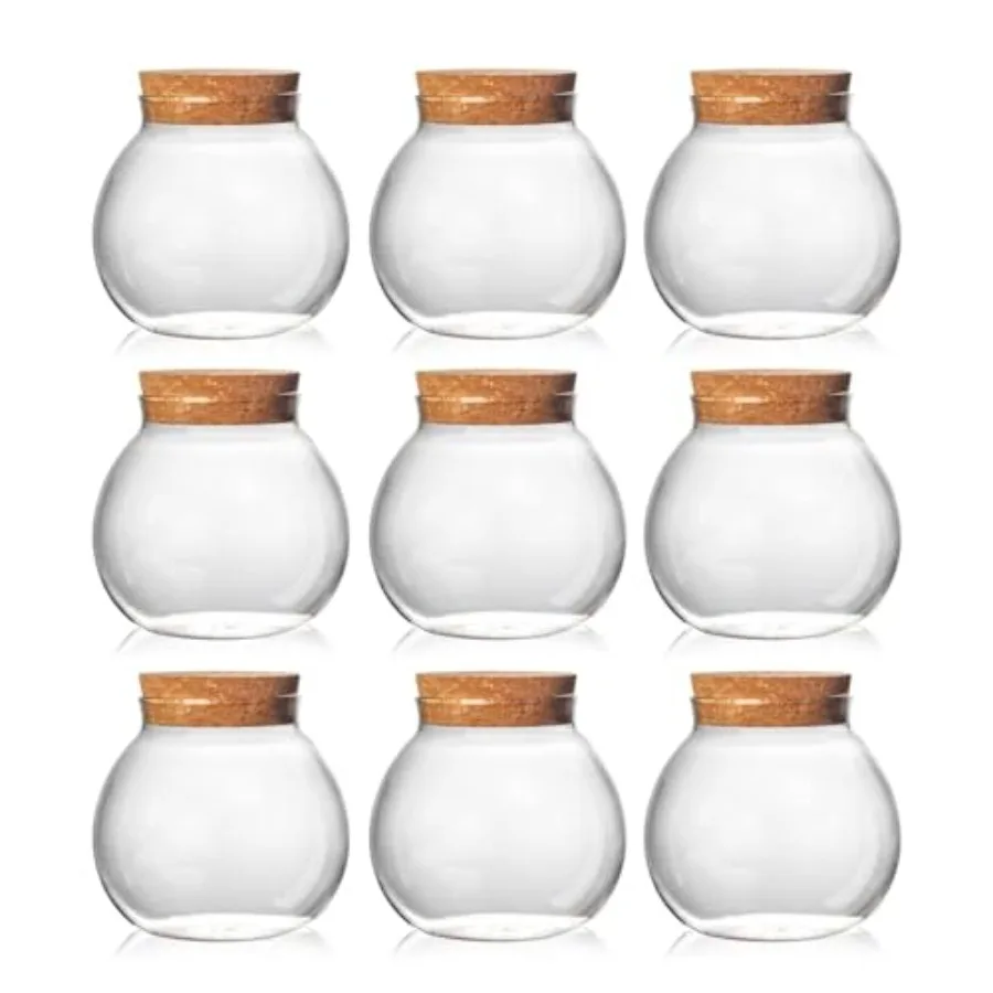 Set of 9 round glass jars with cork lid 17oz wedding candy jar kitchen jar perfect for tea biscuits cereals flour beans spices
Set of 9 round glass jars with cork lid 17oz wedding candy jar kitchen jar perfect for tea biscuits cereals flour beans spices