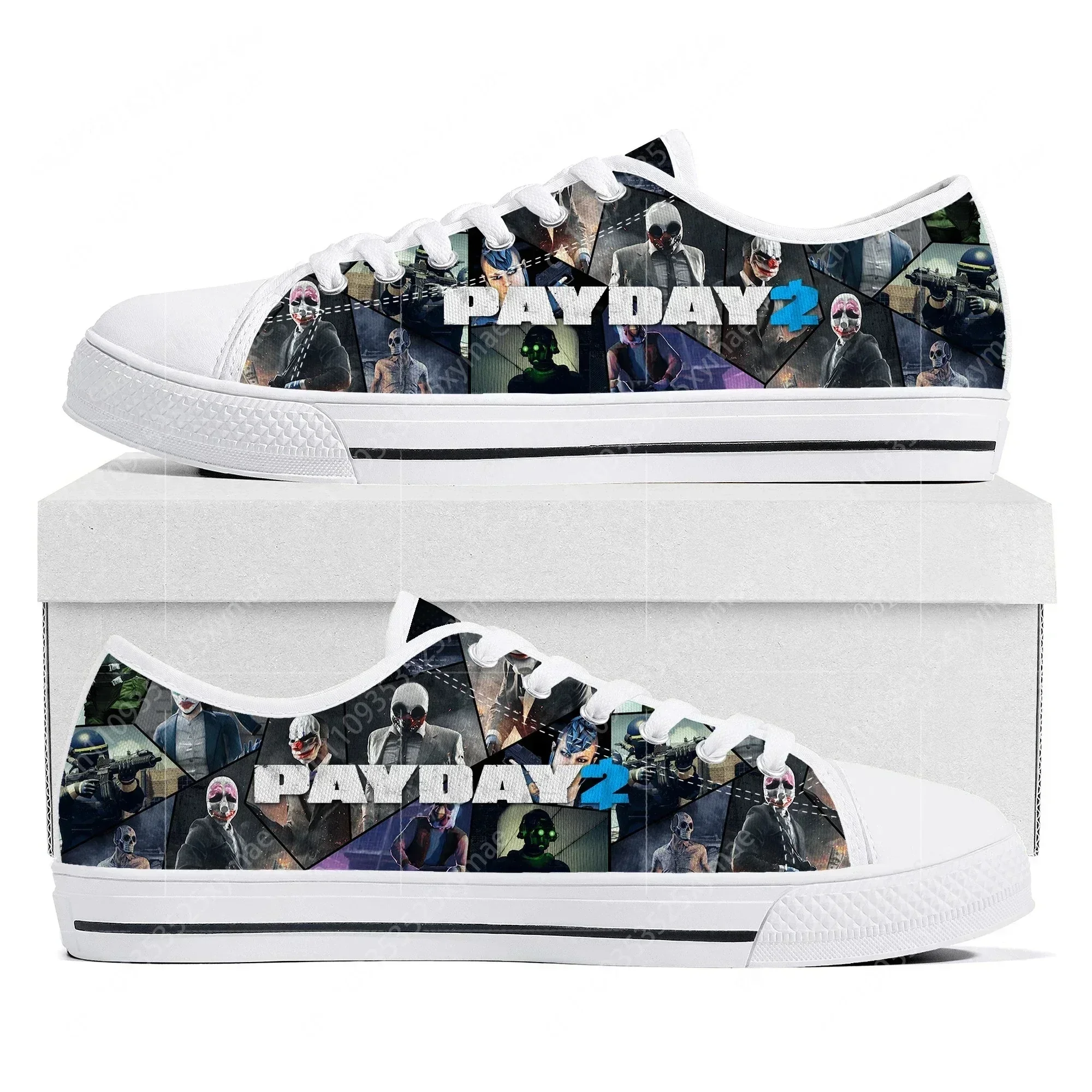 PAYDAY 2 Low Top Sneakers Hot Cartoon Game Womens Mens Teenager Fashion Canvas Sneaker Couple Custom Built Shoes
PAYDAY 2 Low Top Sneakers Hot Cartoon Game Womens Mens Teenager Fashion Canvas Sneaker Couple Custom Built Shoes