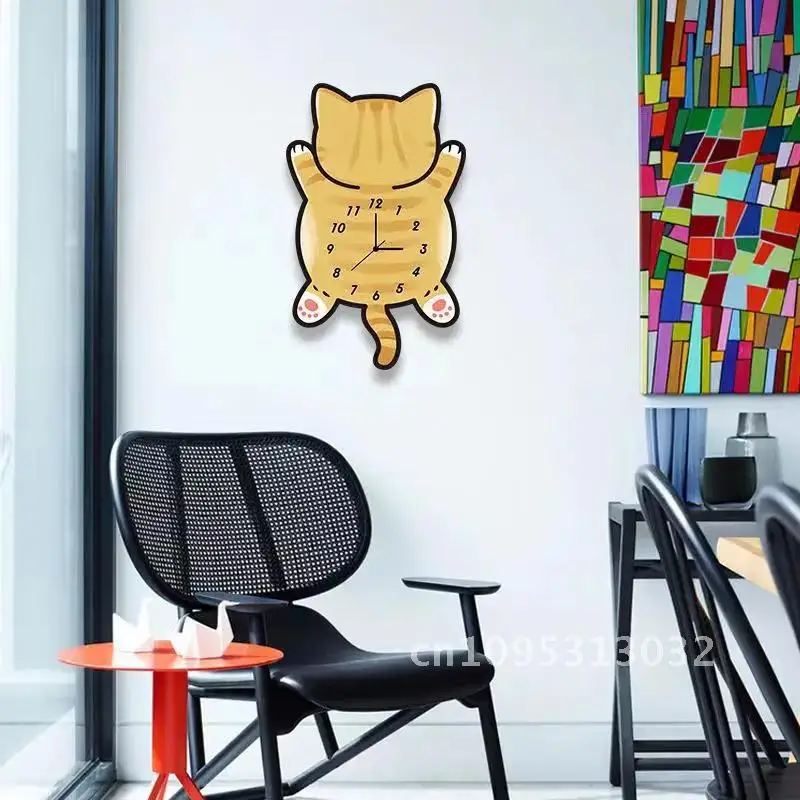 Big Orange Cat Catone Creative Living Mute Room Bedroom Room Children's Cute Wall Clock Clock Decorative Kindergarten
Big Orange Cat Catone Creative Living Mute Room Bedroom Room Children's Cute Wall Clock Clock Decorative Kindergarten
